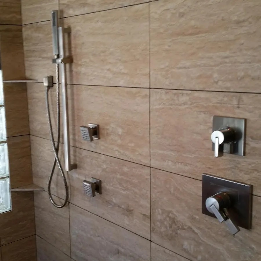 Shower fixture installation for Water Heater Replacement in Marietta